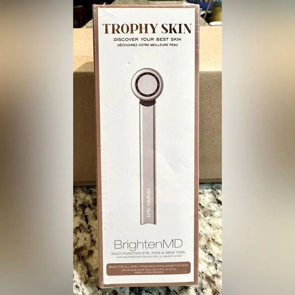 Trophy Skin BrightenMD Device multifunction eye, face and neck tool brand new